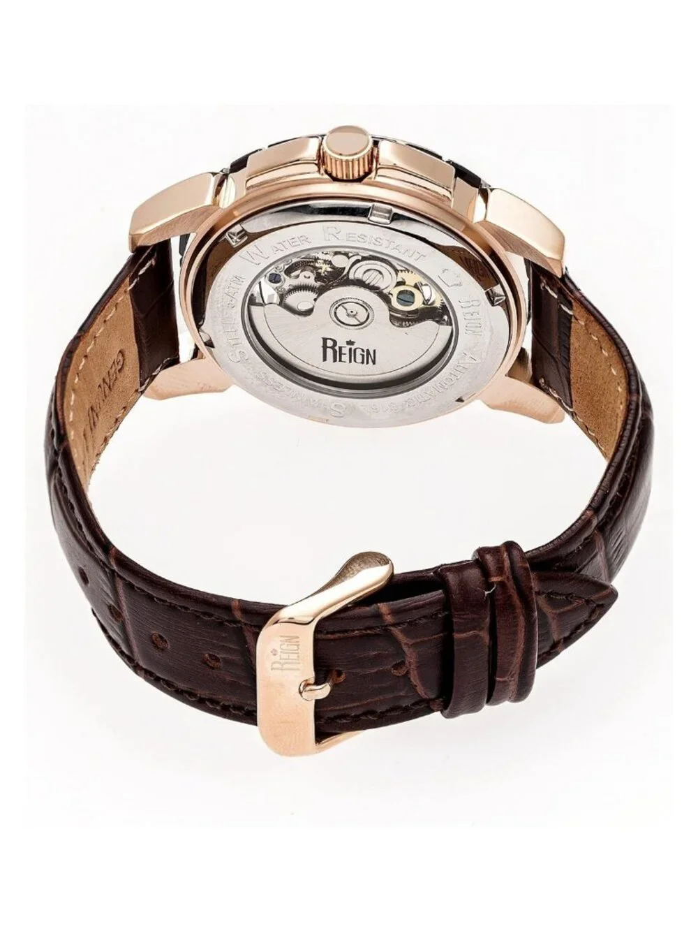 NWT Reign Philippe Automatic Black Dial Men's Watch